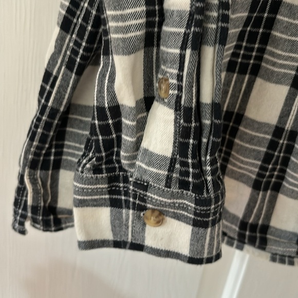 Duluth Trading Company Buffalo Check Black White Plaid Flannel Button Size XXL - Picture 5 of 9